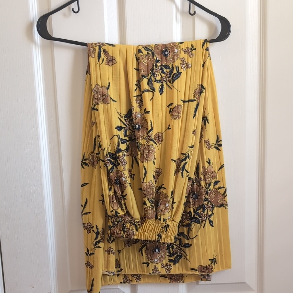 Floral Yellow Skirt